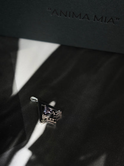 Geometric Spinel Pendant in Solid 9k