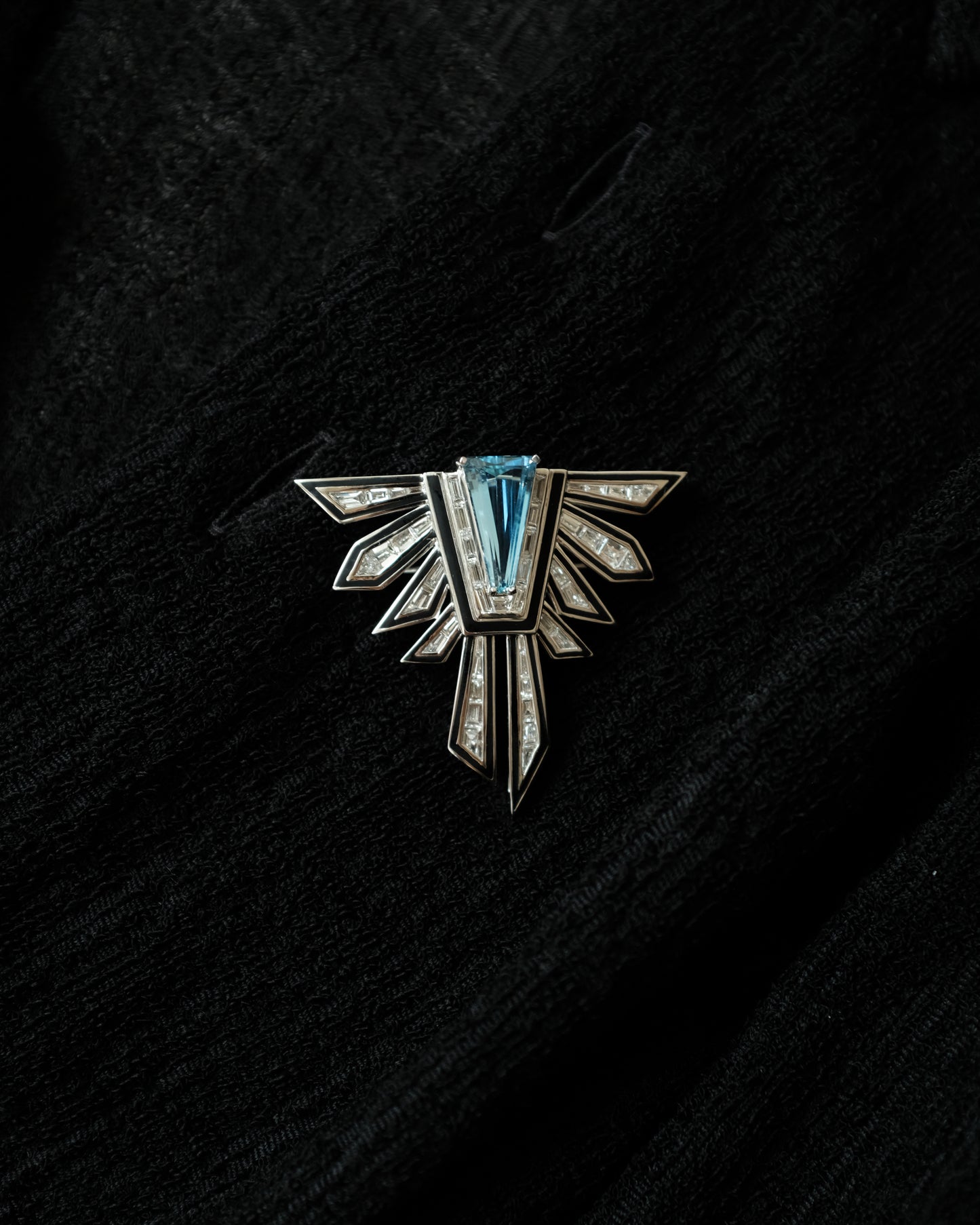 The Atelier UNO Santa Maria Aquamarine Brooch/Pendant in Solid 18k